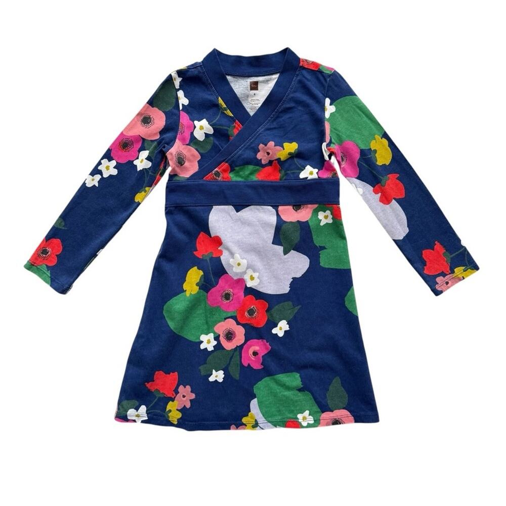 Tea Collection Scottish Garden Wrap Dress in Nightfall NWT | 3T
